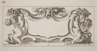 Cartouche, François Collignon after Stefano Della Bella, probably 1646