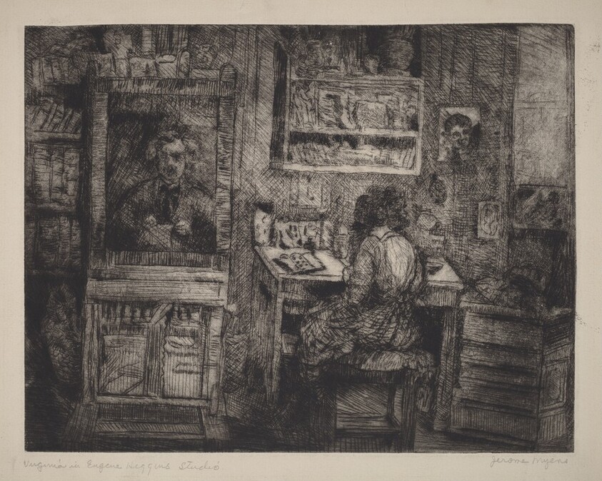 Virginia in Eugene Higgins Studio