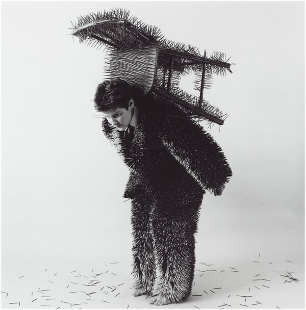 body object series #13, toothpick suit/chair