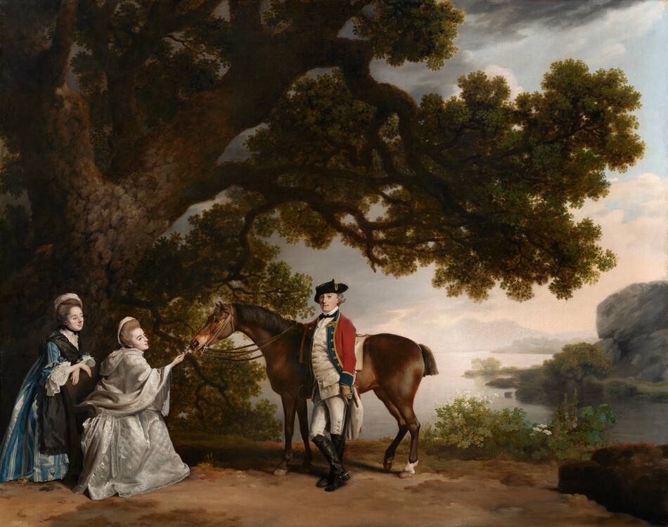White Poodle in a Punt by George Stubbs