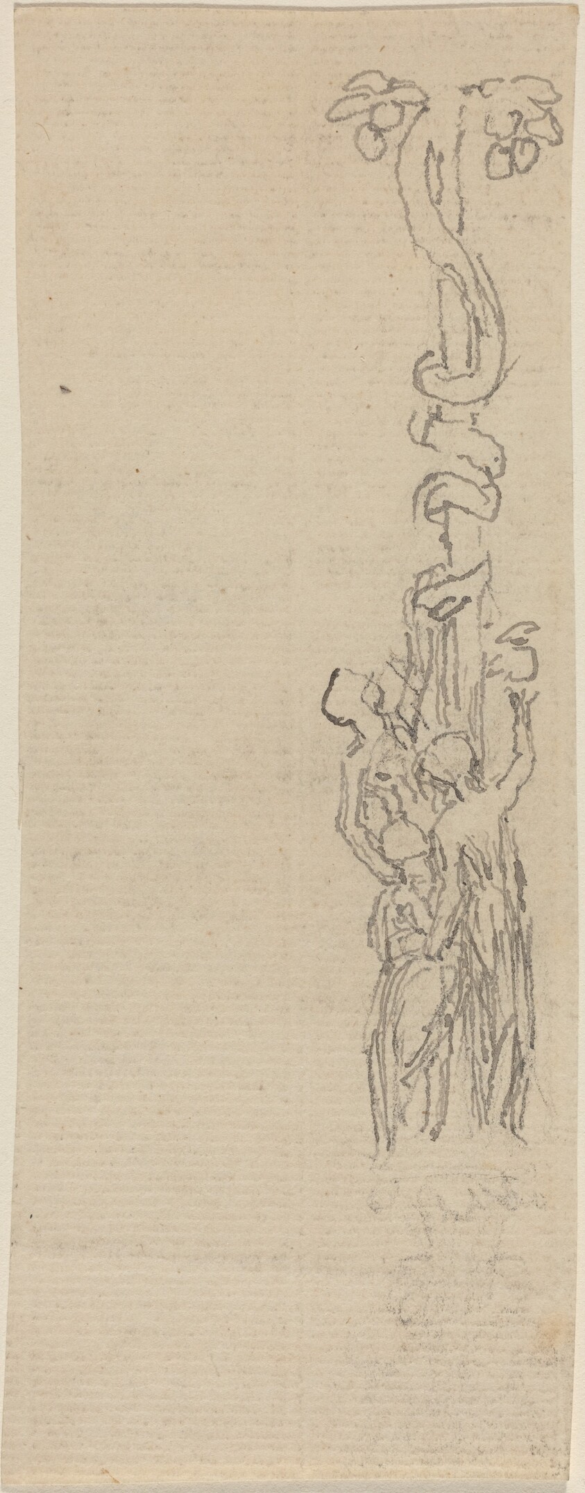 Design for a Candelabrum Representing the Three Graces Gathering the Apples of Hesper