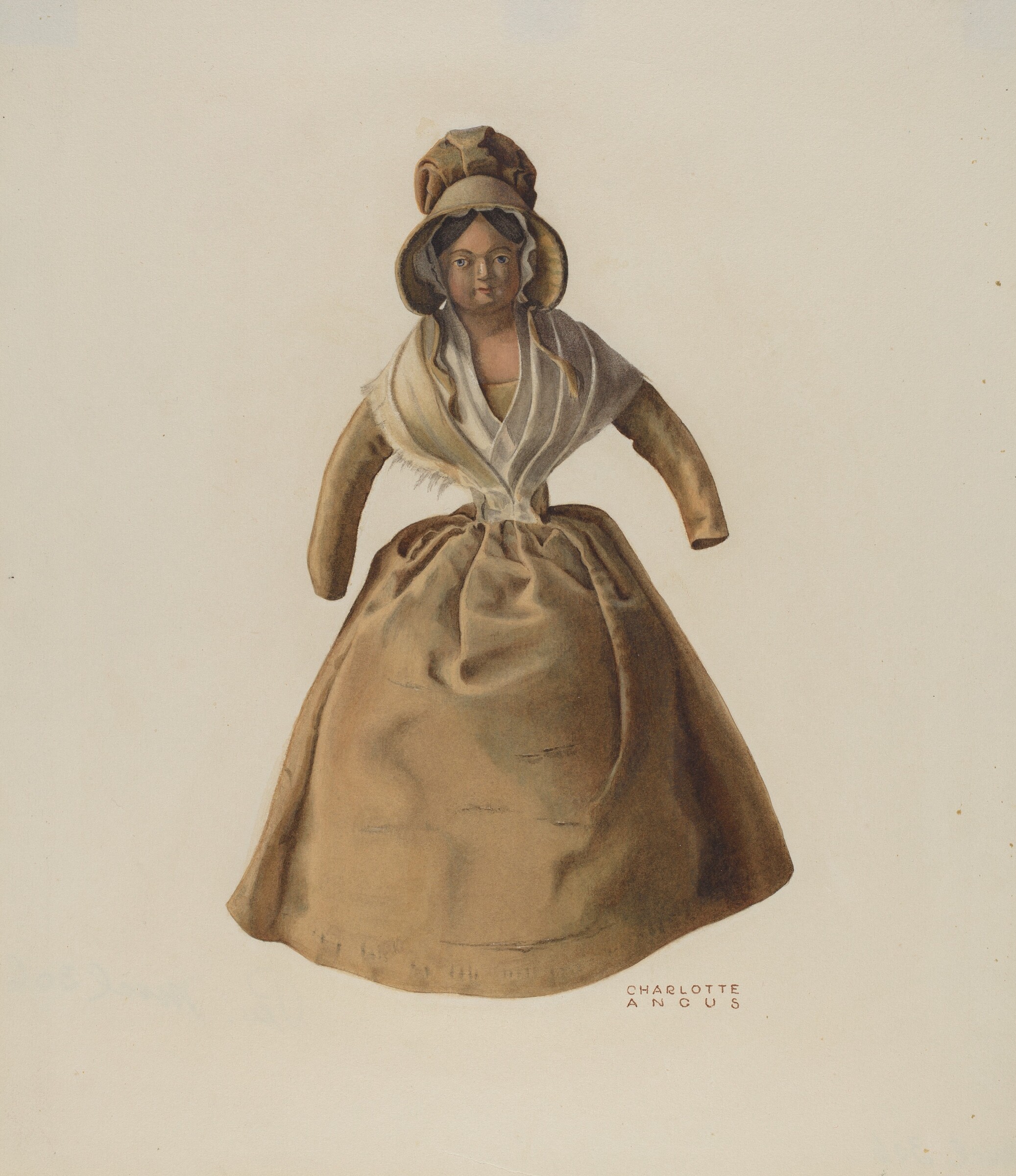 Quaker Doll, Charlotte Angus, c. 1940