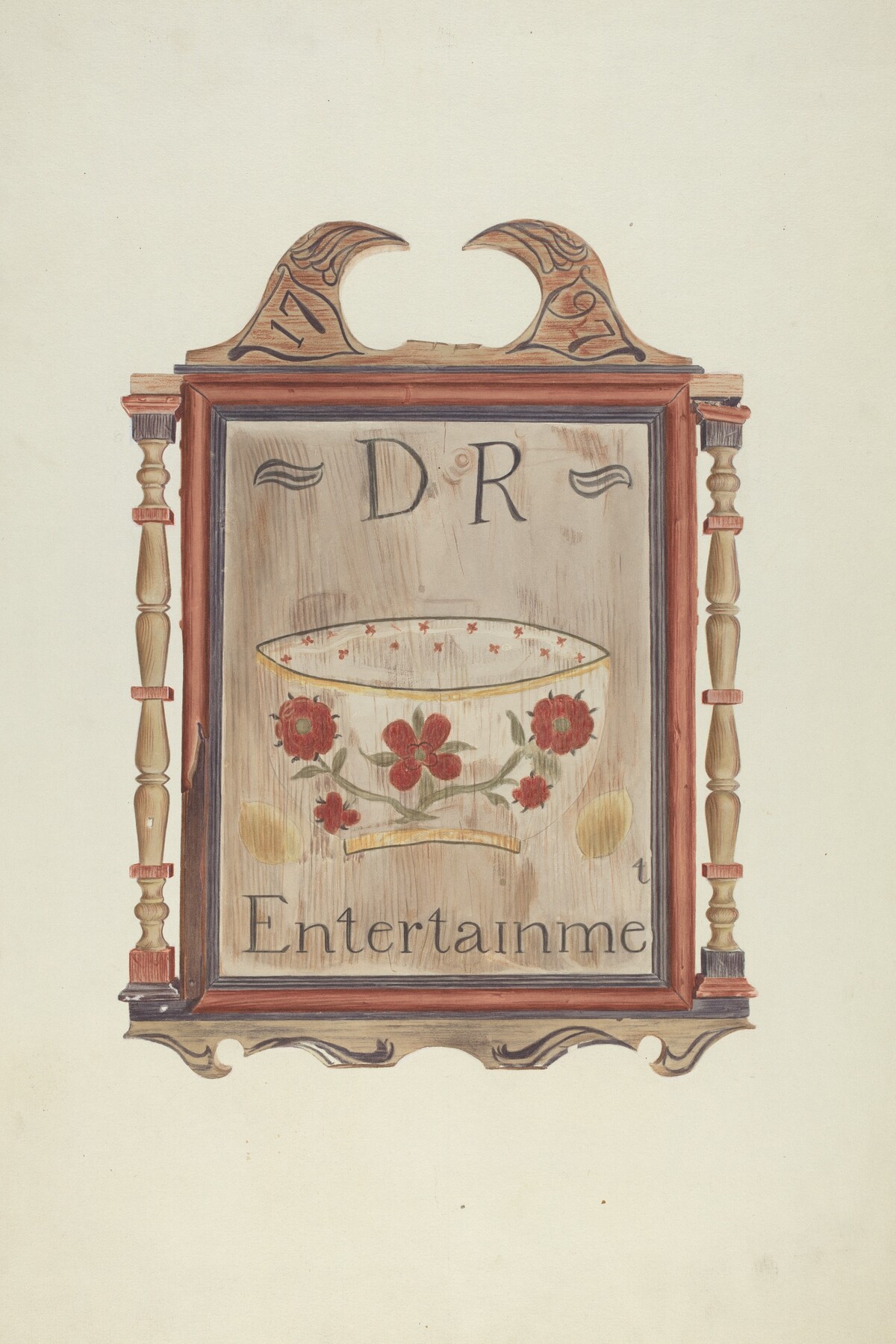 David Reed's Tavern Sign (recto)