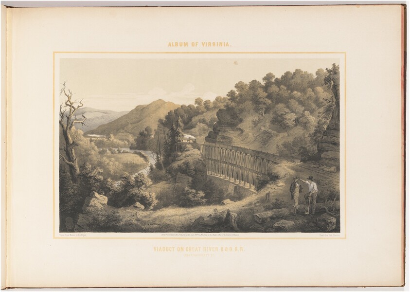 Viaduct on Cheat River, Baltimore & Ohio Railroad