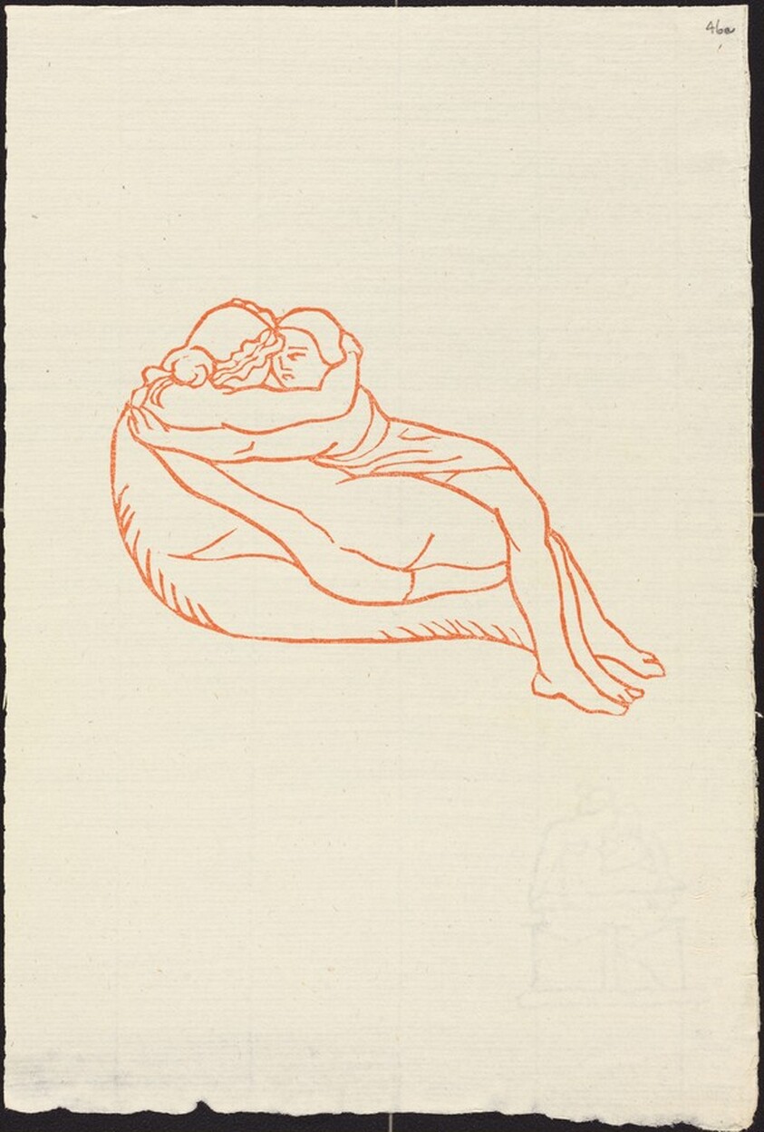 Fourth Book: Daphnis and Chloe Lying Together, Third Variant (Daphnis et Chloe couches ensemble, troisieme variante)