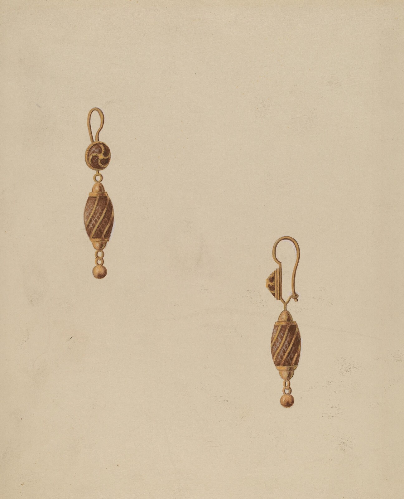 Earring, Bertha Semple, c. 1936