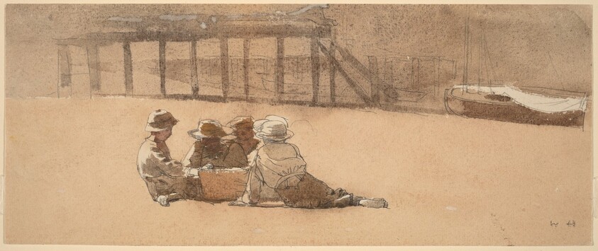 Four Boys on a Beach