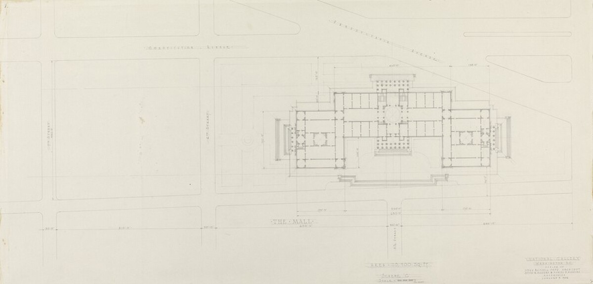 Plan of Scheme C: Axis on 4 1/2 Street