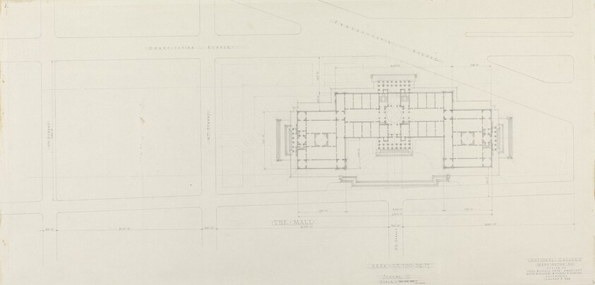 Plan of Scheme C: Axis on 4 1/2 Street