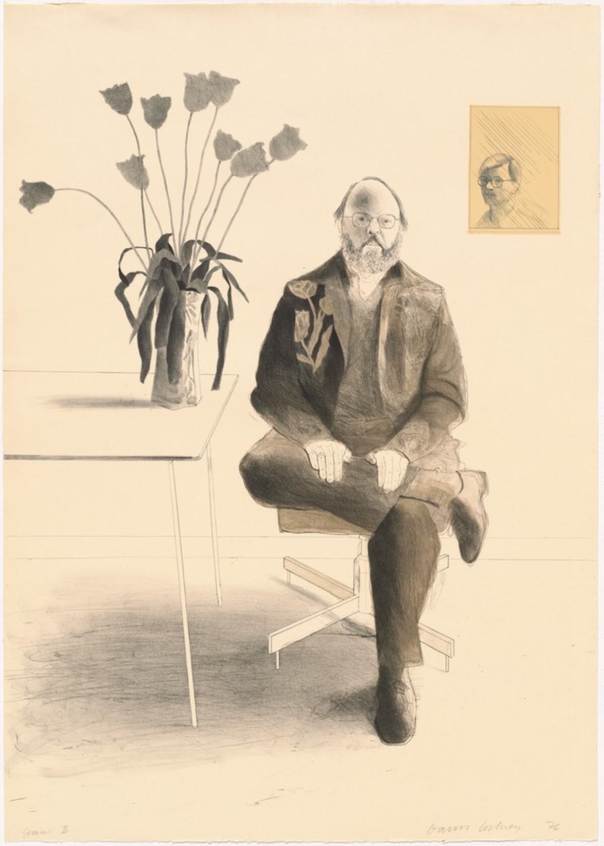 Henry with Tulips