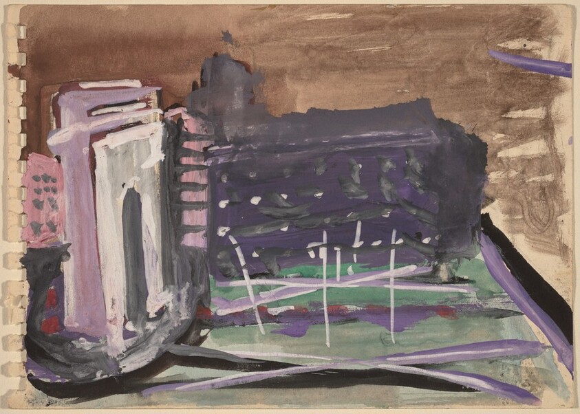 Paris Street Scene with Arch at Left