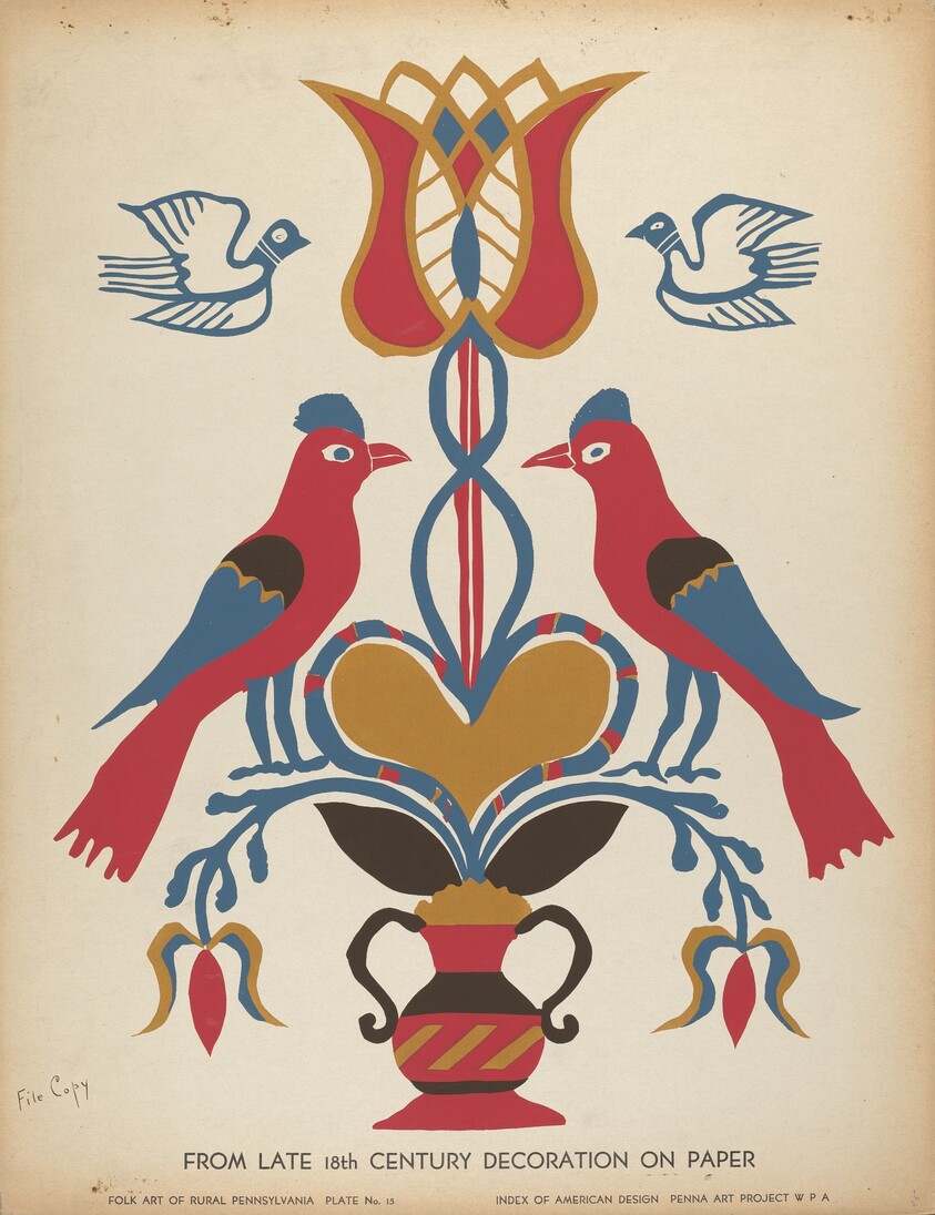 Plate 15: From the Portfolio "Folk Art of Rural Pennsylvania"