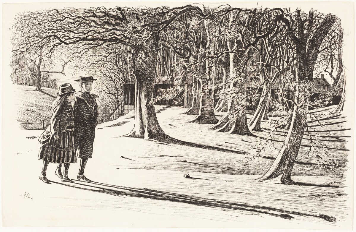 Two Children in the Snow