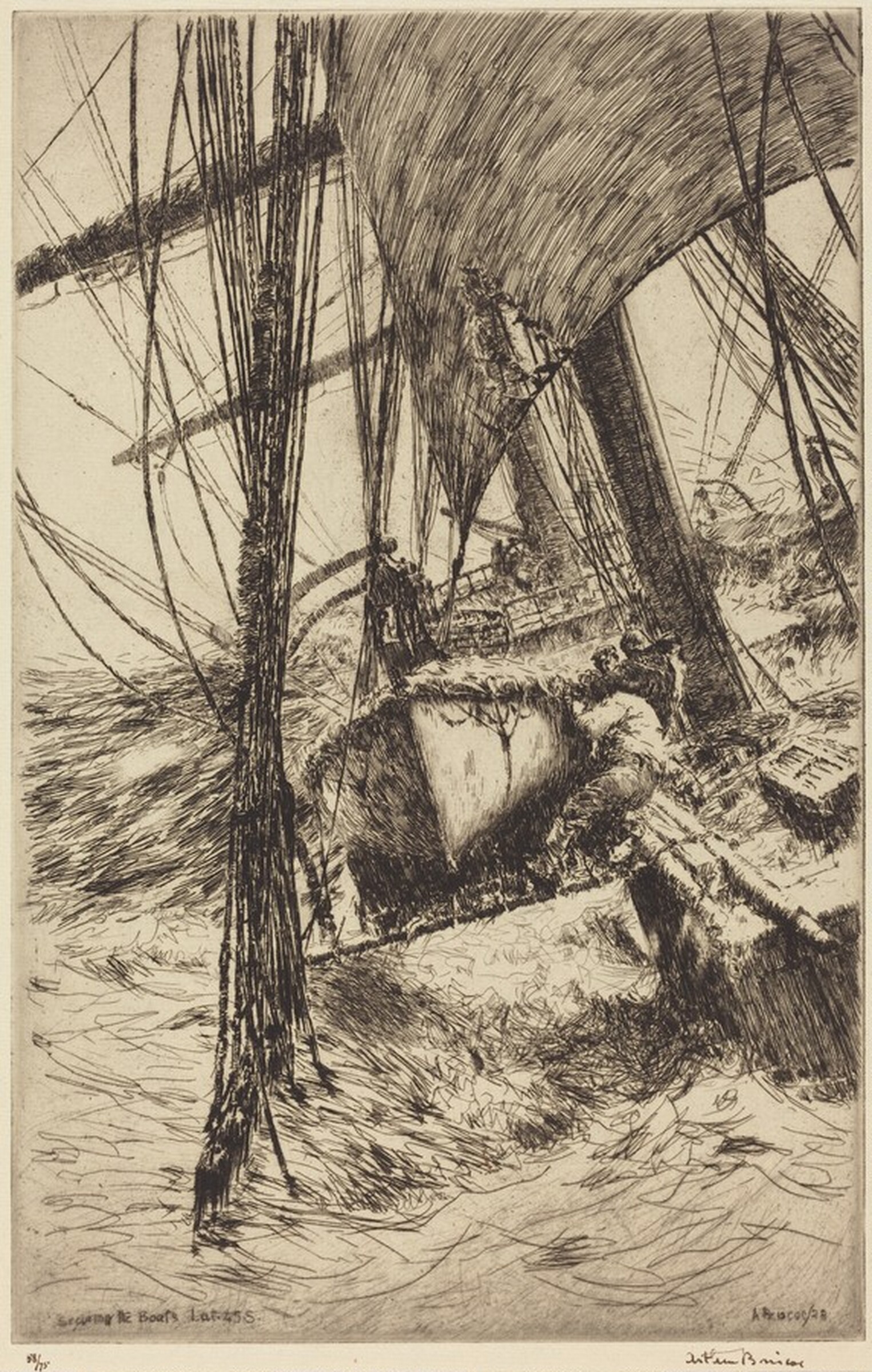 Securing the Boat, Arthur John Trevor Briscoe, 1928