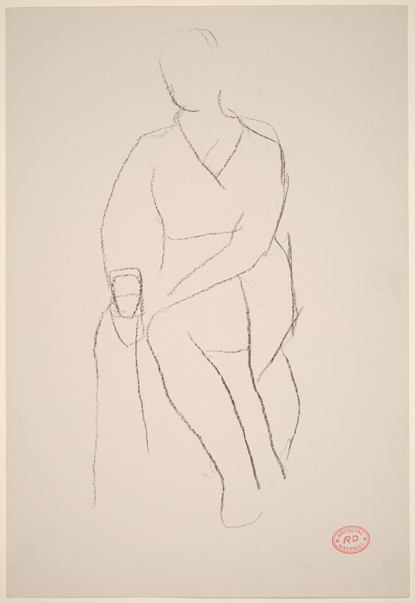 Untitled [seated female figure]