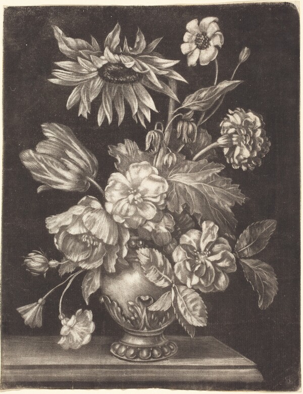 Floral Still Life with a Sunflower