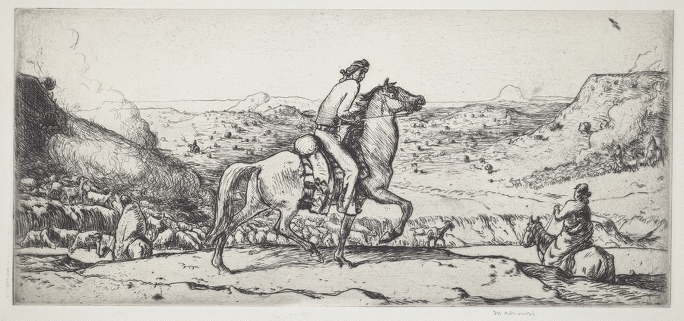 Navajo Rider, Mahonri Mackintosh Young, c. 1933