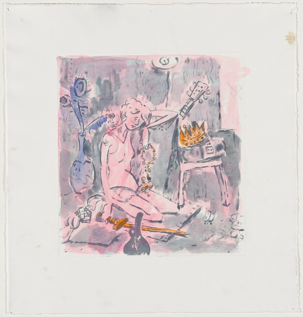 Untitled (Woman with Rosary and Sword) [working proof 1]