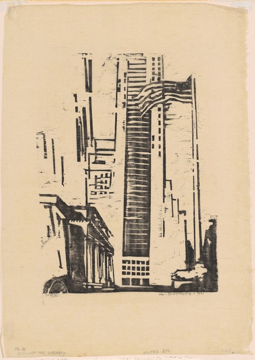 In Front of the New York Public Library