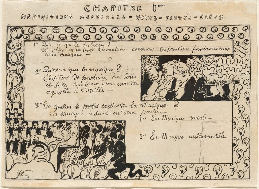 Study for Petit Solfège Illustré, Chapitre 1