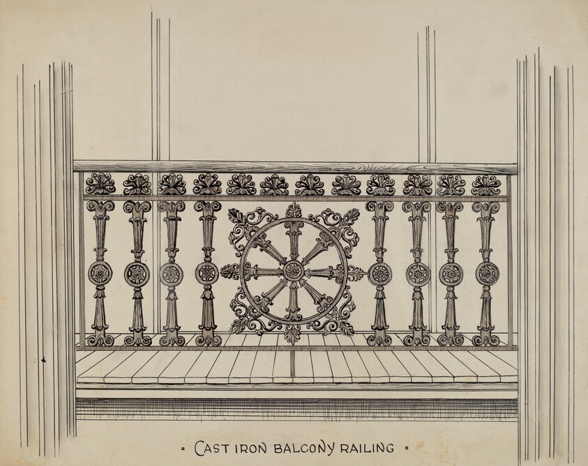 Cast Iron Balcony Rail