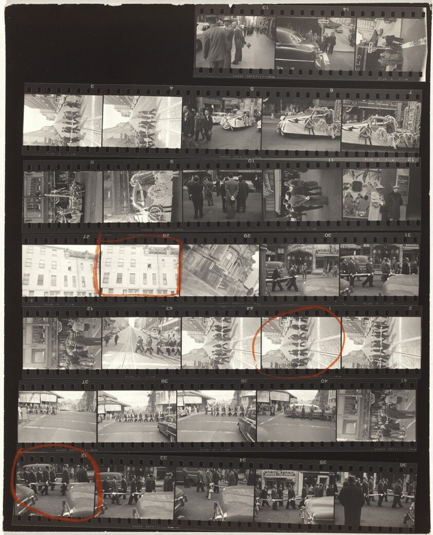 Guggenheim 592--Funeral procession, San Francisco