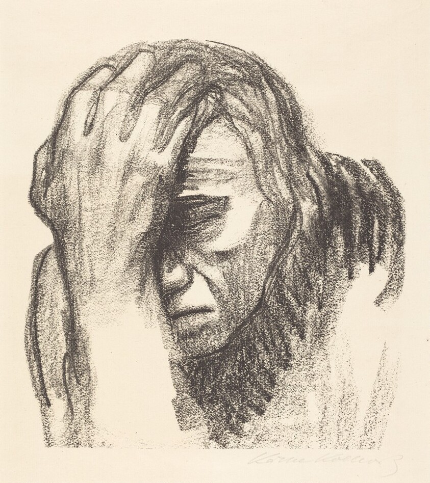 Woman Meditating I (Nachdenkende Frau I)