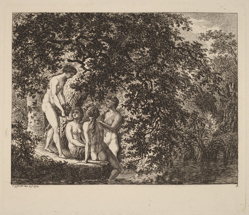 Girl Carrying a Basket of Fruit