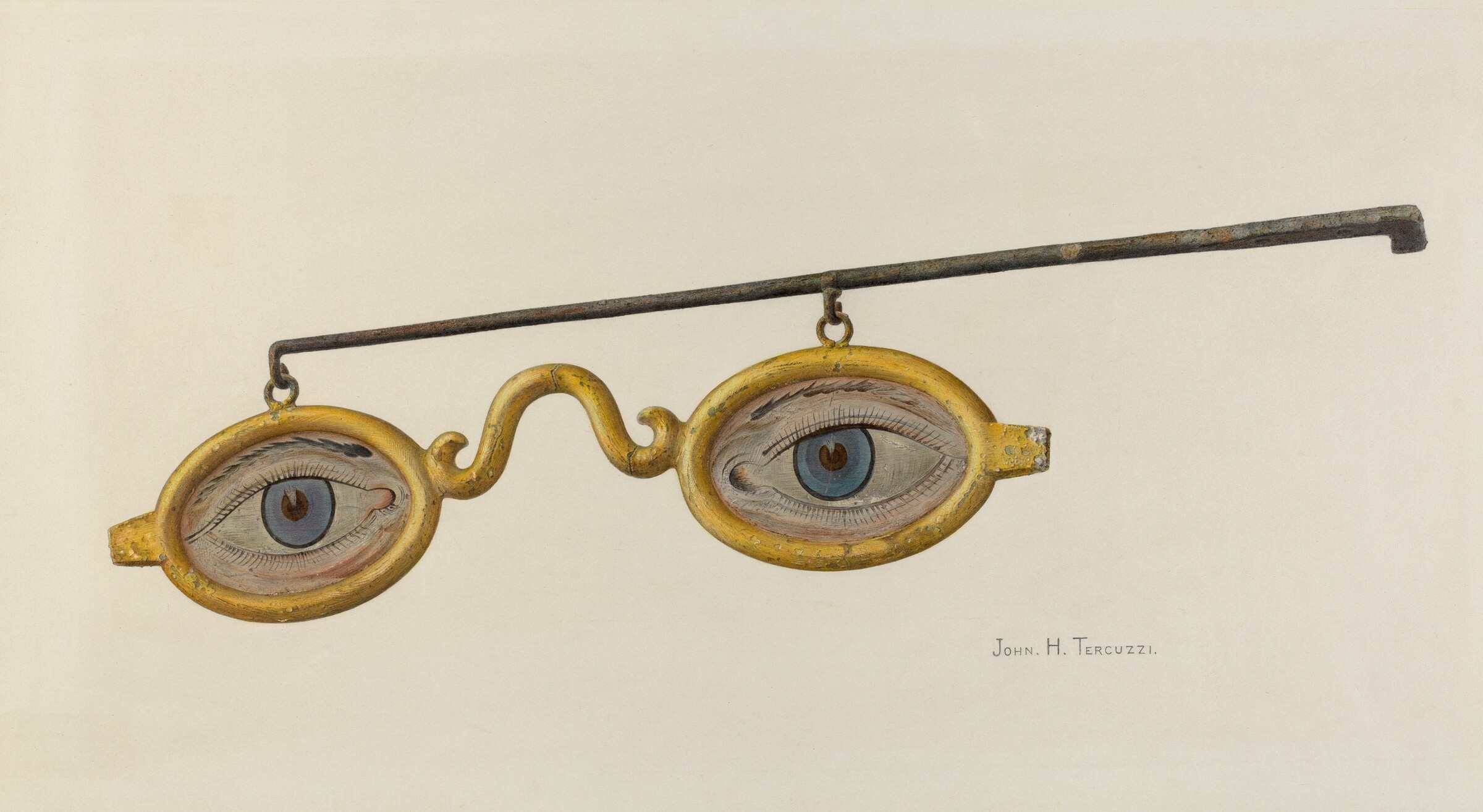Shop Sign Spectacles, John H. Tercuzzi, 1935/1942