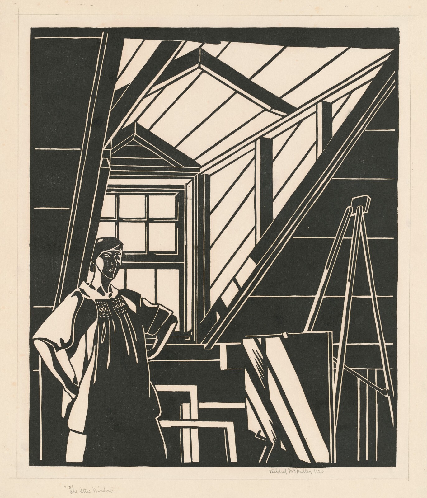 The Attic Window, Mildred McMillen, 1920