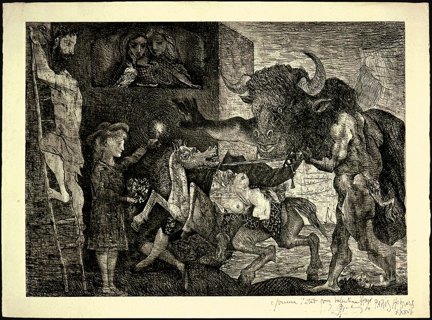 Minotauromachy (La minotauromachie)
