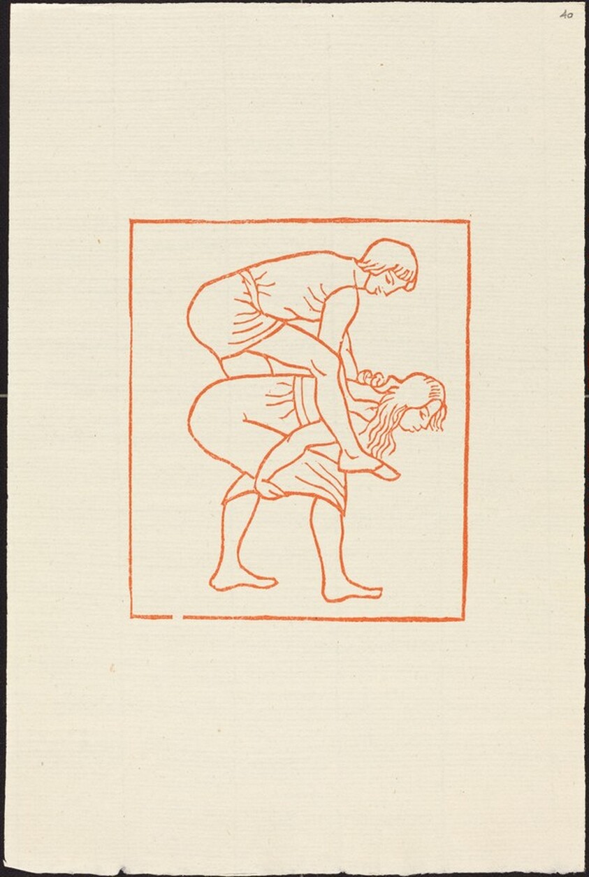 Fourth Book: Daphnis and Chloe at Play (Daphnis monte sur le dos de Chloe)