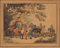 Going Out in the Morning, Thomas Rowlandson, published 1786