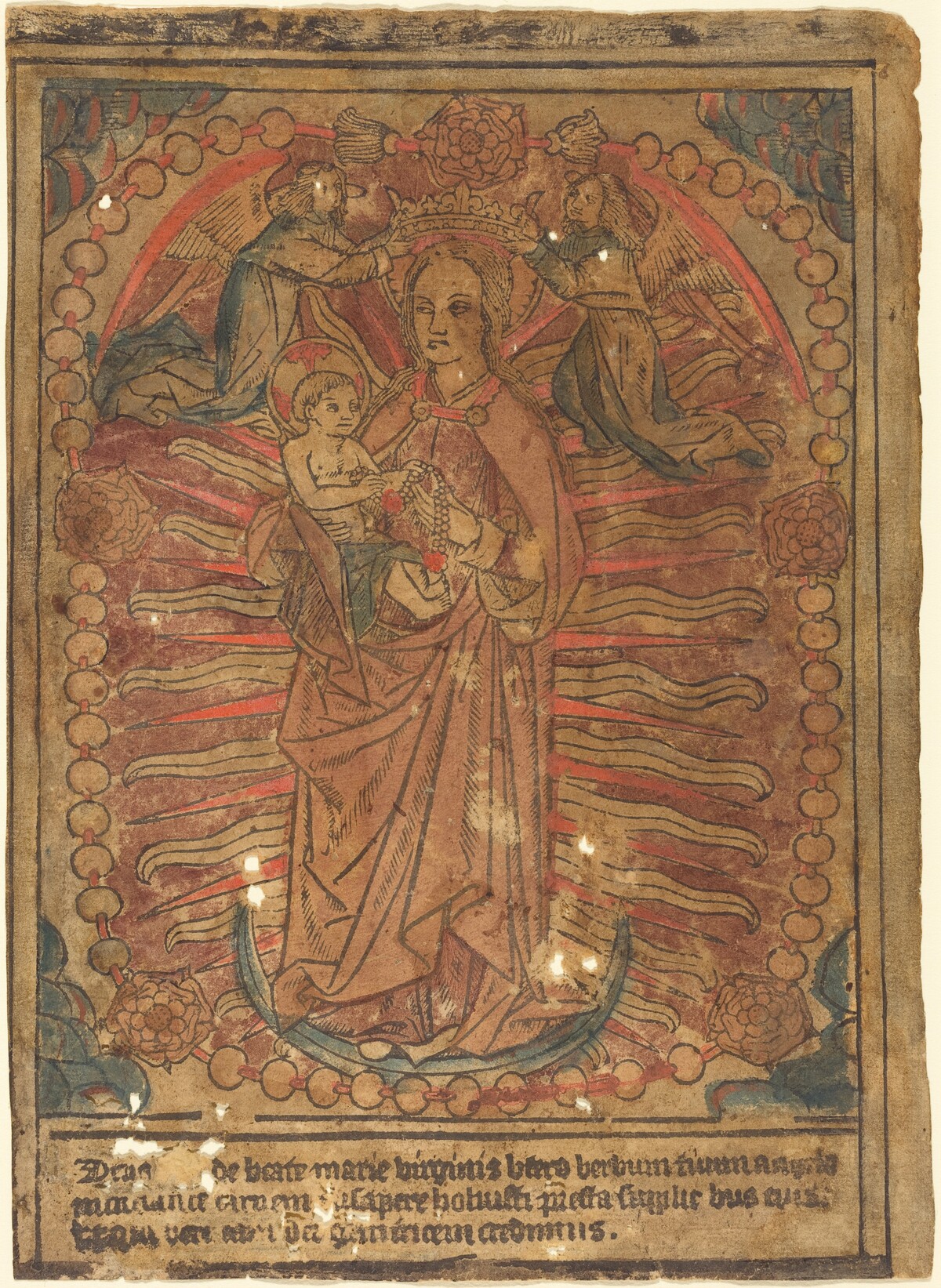 The Madonna and Child in a Rosary