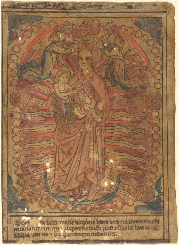 The Madonna and Child in a Rosary