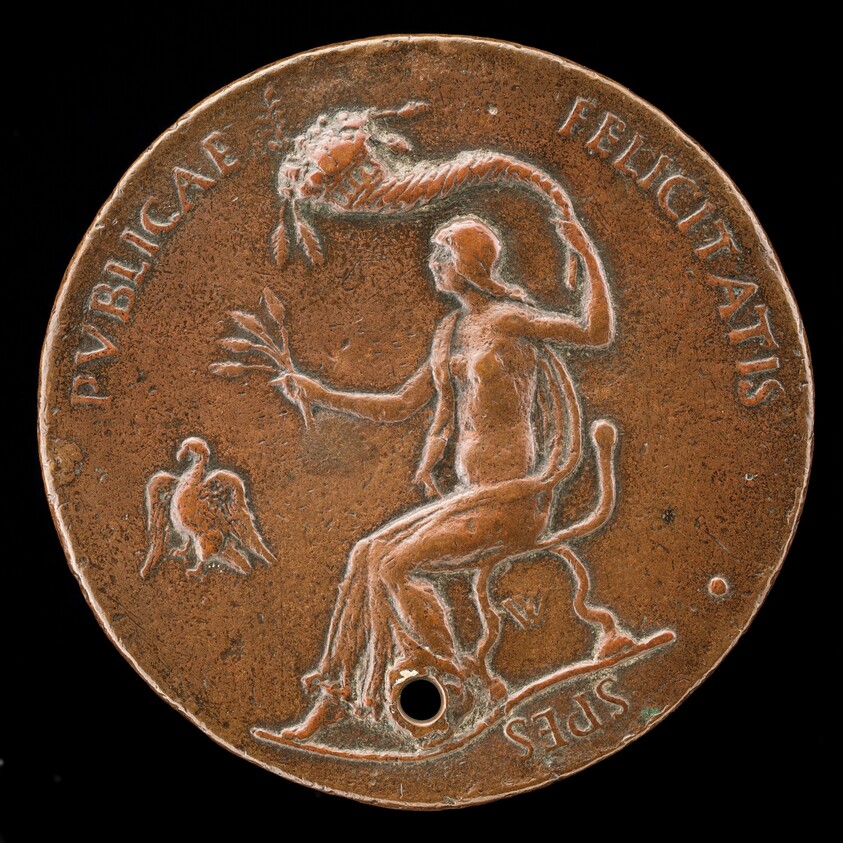 Felicitas Seated, Holding Ears of Corn and Waving Cornucopiae [reverse]