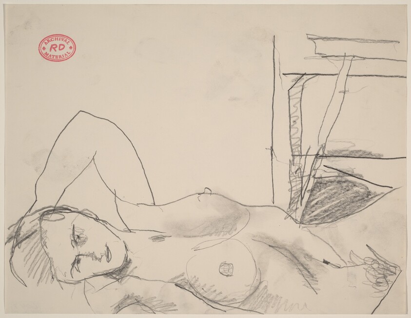 Untitled [female nude on the studio floor]