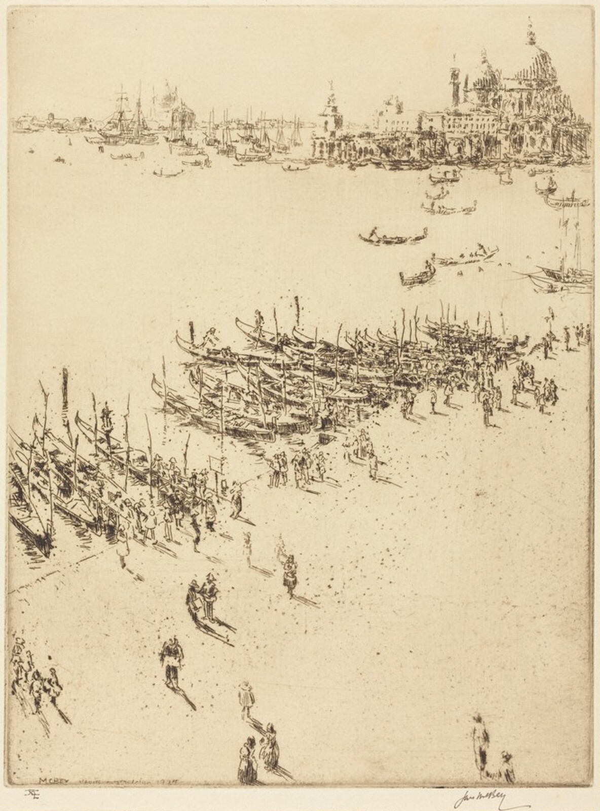 Molo, James McBey, 1925
