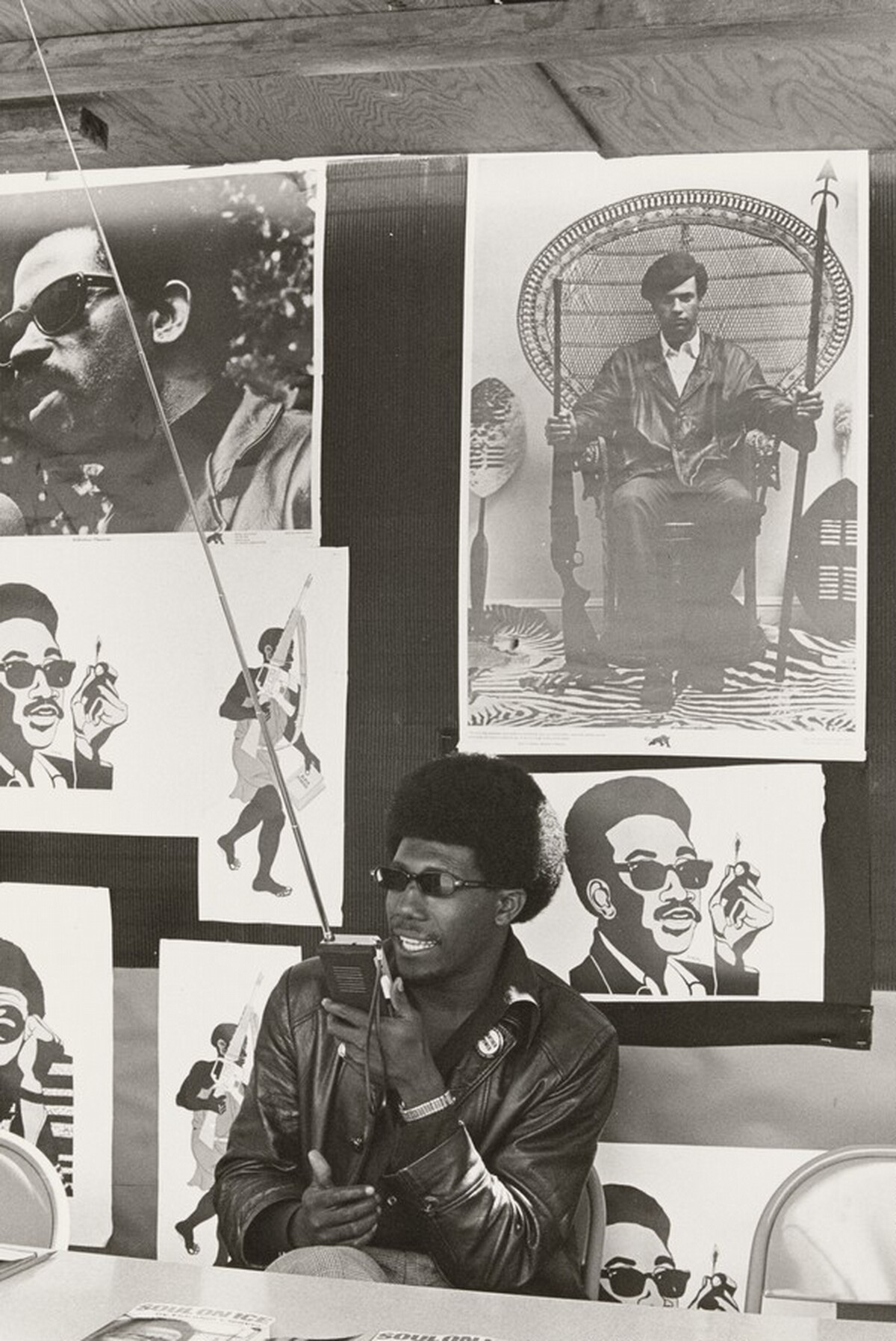 The Black Panther booth at the Black Festival, Marin City, California