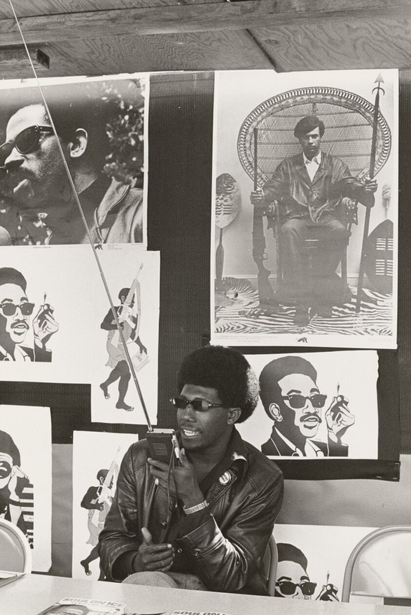 The Black Panther booth at the Black Festival, Marin City, California