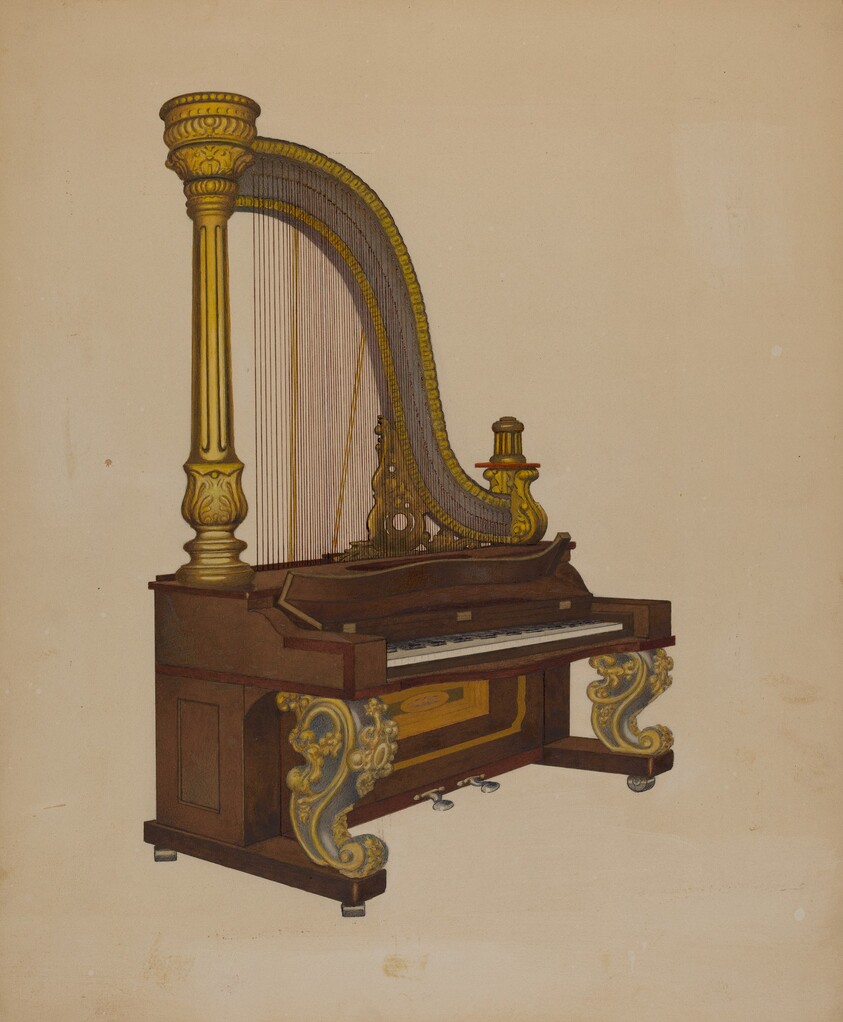 Upright Harp/Piano