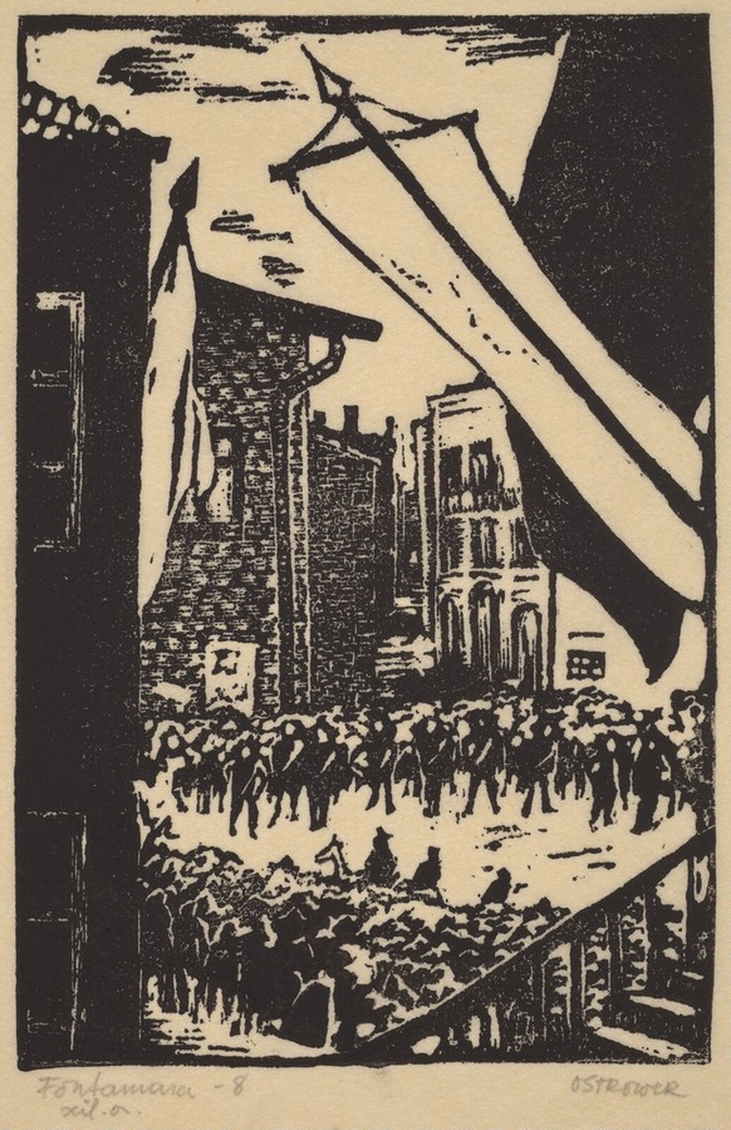 Fontamara VIII, Fayga Ostrower, 1947