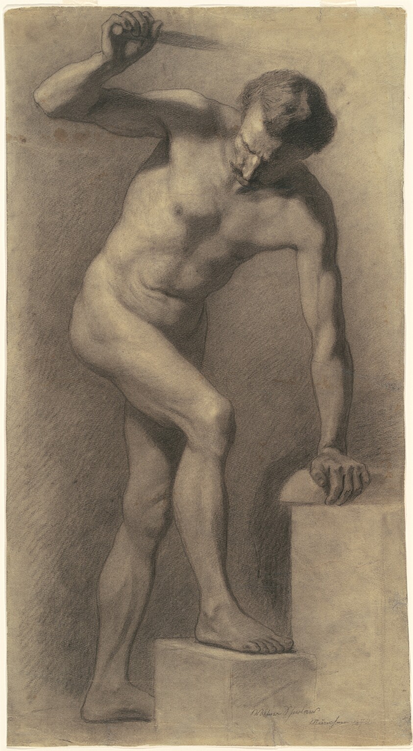 Male Nude on Steps