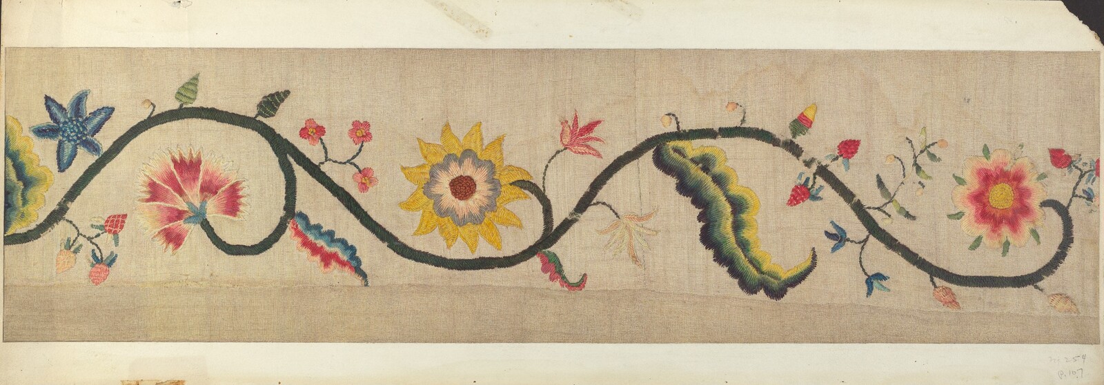 Crewel Embroidery (Border), Lawrence Peterson, c. 1938