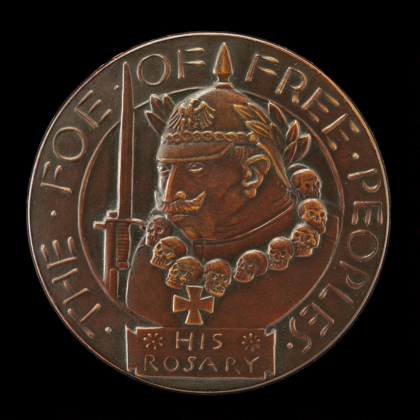 Kultur in Belgium Medal: The Foe of Free Peoples [obverse]