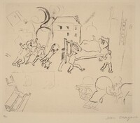 Fire in the City, Marc Chagall, 1922
