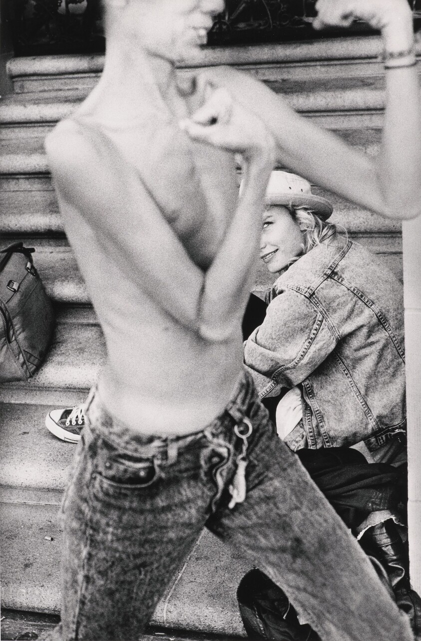 Dave Making Muscles for Heather