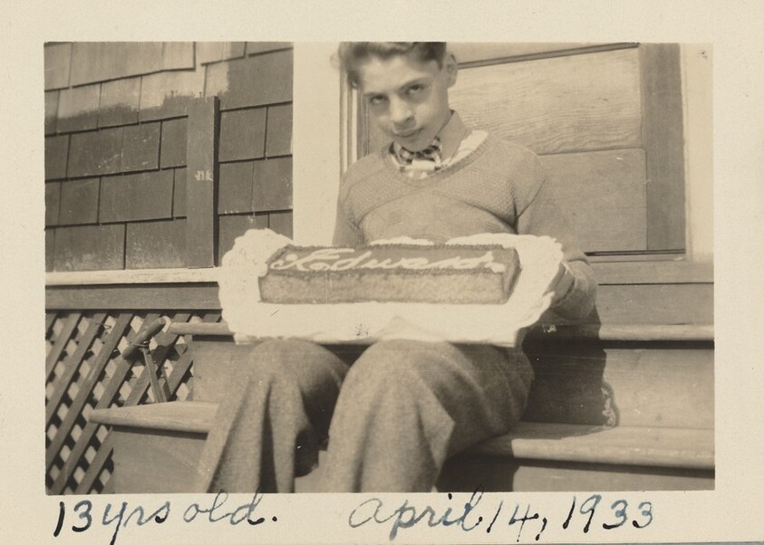 "13 yrs old. April 14, 1933"