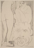 Anxious and Introspective Woman in the Sculptor's Studio (Femme songeuse et inquiète dans l'atelier de sculpteur), Pablo Picasso, 1933