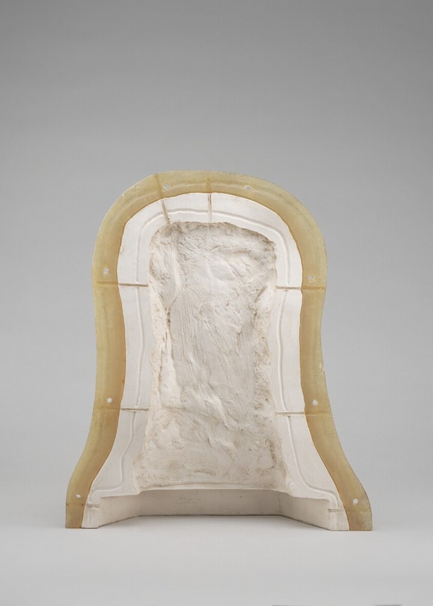 Lost-Wax Casting Display: mold, back half [second of ten steps]